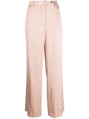 Nº21 off-centre straight-leg trousers - Pink