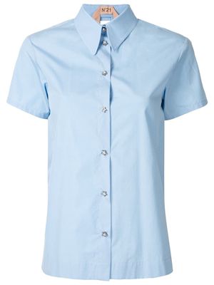 Nº21 open layered back shirt - Blue