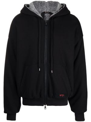 Nº21 padded cotton hoodie - Black