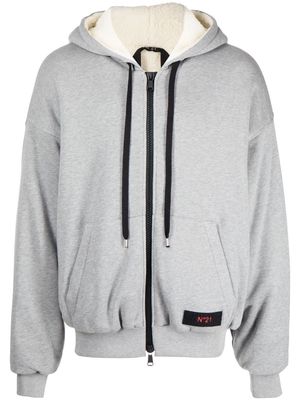 Nº21 padded cotton hoodie - Grey