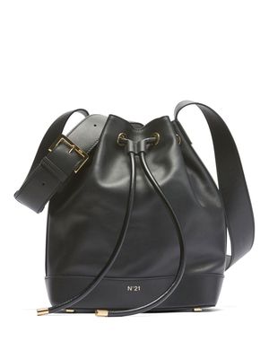 Nº21 panelled leather bucket bag - Black