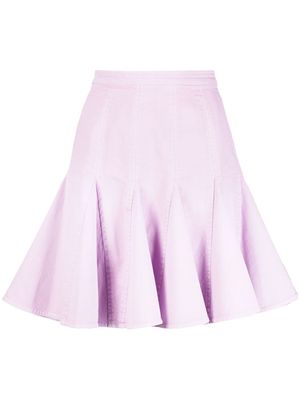 Nº21 pleated cotton skirt - Purple