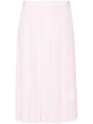 Nº21 pleated crepe midi skirt - Pink