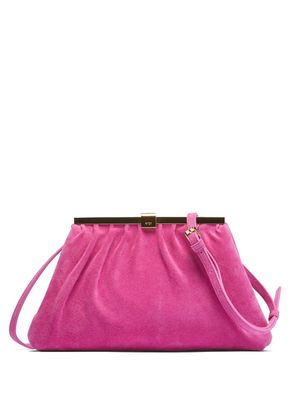 Nº21 Puffy Jeanne suede crossbody bag - Pink