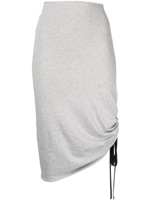 Nº21 ruched high-waisted miniskirt - Grey