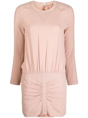Nº21 ruched long-sleeved dress - Pink