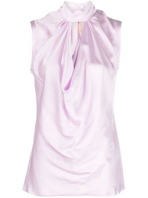Nº21 satin-finish sleeveless blouse - Pink