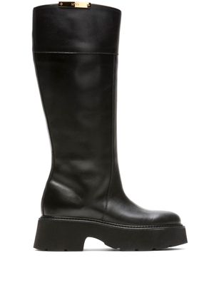 Nº21 Schuhe knee-high leather boots - Black