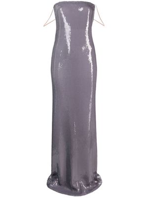 Nº21 sequin-embellished maxi dress - Grey