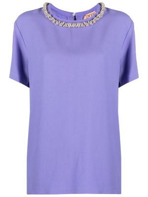 Nº21 sequin-embellished midi dress - Purple