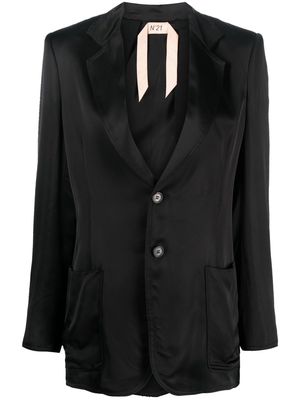 Nº21 single-breast long-sleeved blazer - Black
