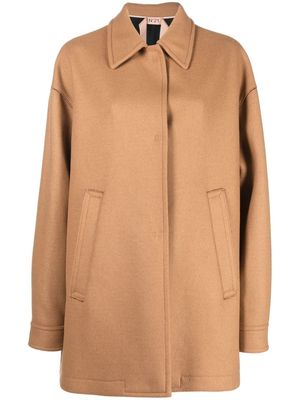Nº21 single-breasted coat - Neutrals