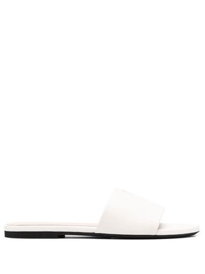 Nº21 slip-on leather sandals - White