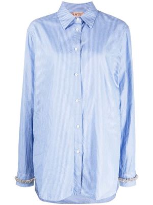 Nº21 striped cotton shirt - Blue