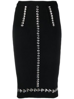 Nº21 studded pencil skirt - Black
