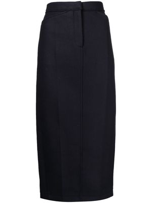 Nº21 tailored virgin-wool pencil skirt - Blue