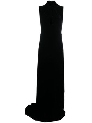Nº21 velvet-finish sleeveless dress - Black