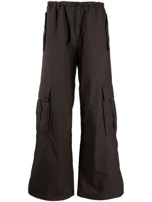 Nº21 wide-leg cargo trousers - Brown