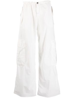 Nº21 wide-leg cargo trousers - White