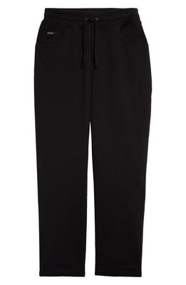 Noah 5-Pocket Brushed Fleece Sweatpants in Black