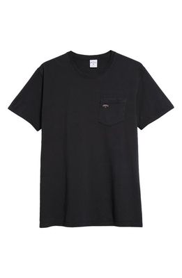 Noah Core Logo Cotton Pocket T-Shirt in Black