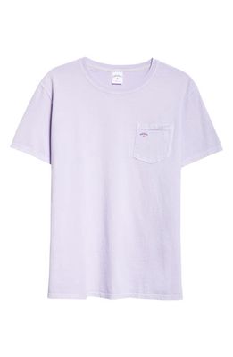 Noah Core Logo Cotton Pocket T-Shirt in Lilac Breeze