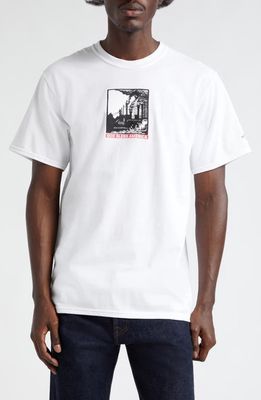 Noah God Bless Cotton Graphic T-Shirt in White