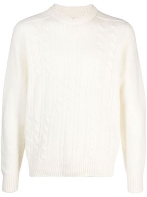 NOAH NY cable-knit long-sleeve sweatshirt - Neutrals