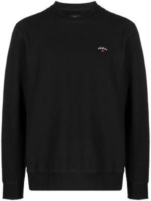 NOAH NY logo-embroidered cotton sweatshirt - Black