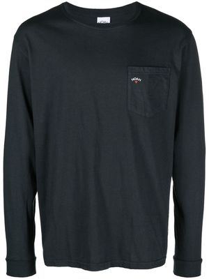 NOAH NY logo-print long-sleeved T-shirt - Black