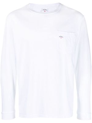 NOAH NY logo-print long-sleeved T-shirt - White