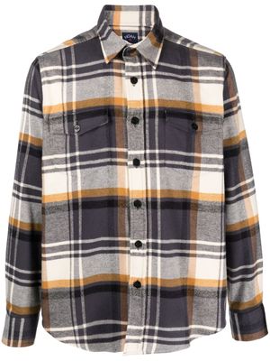 NOAH NY plaid-check pattern flannel shirt - Yellow