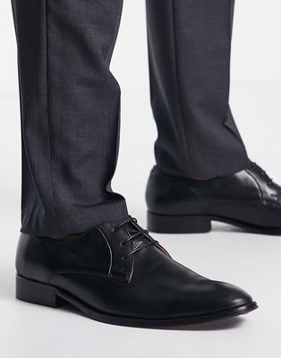 Noak made in Portugal derby shoes in black leather