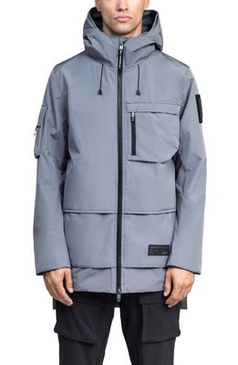 nobis Alta Waterproof & Windproof Hooded Jacket in Concrete