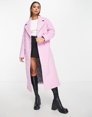 Nobody's Child belted coat in lilac-Purple