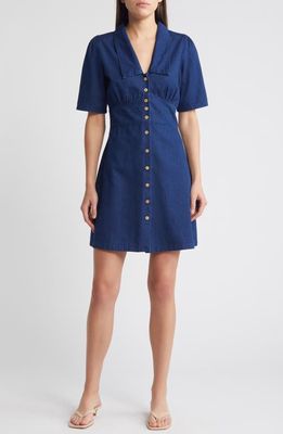 Nobody's Child Daisy Denim Shirtdress in Blue 