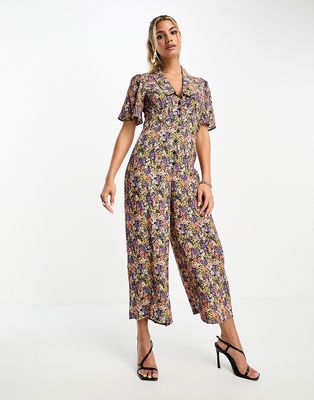 Nobody's Child Daisy wide leg jumpsuit in ditsy floral-Multi