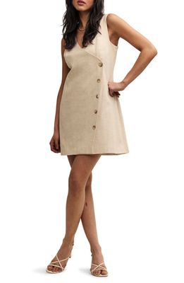 Nobody's Child Farah Tailored Sleeveless Minidress in Cream