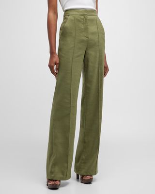 Noda Tailored Pintuck Pants