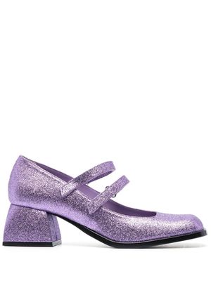 Nodaleto Bacara 55mm glitter mary-jane shoes - Purple