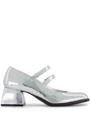 Nodaleto Bacara 55mm metallic mary-jane shoes - Silver