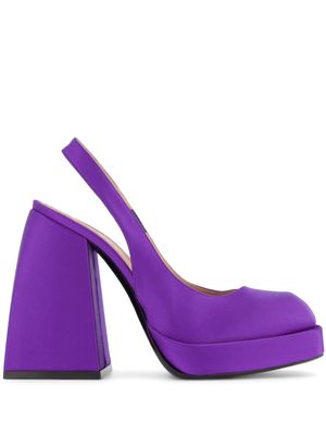 Nodaleto block-heel slingback pumps - Purple