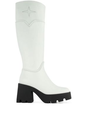 Nodaleto Bulla 90mm leather boots - White