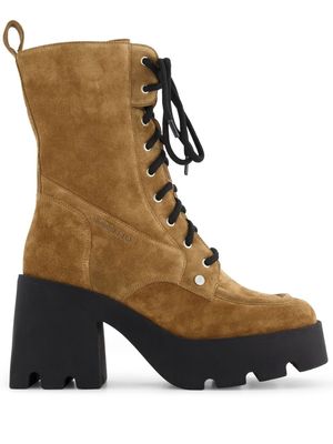 Nodaleto Bulla Candy suede lace-up boots - Brown