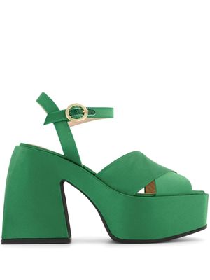 Nodaleto Bulla Joni crossover-strap sandals - Green