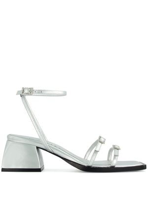 Nodaleto Bulla Laetitia 50mm leather sandals - Silver