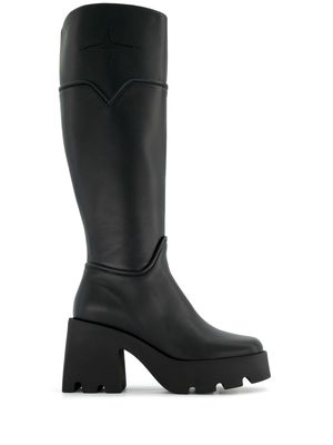 Nodaleto Bulla Stormy leather knee boots - Black