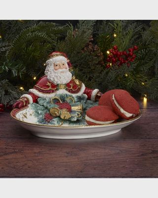 Noel Holiday Santa Serving Platter