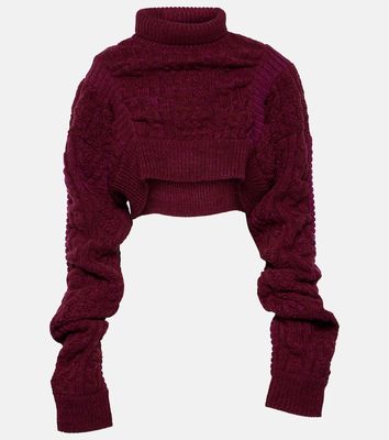 Noir Kei Ninomiya Cable-knit wool sweater