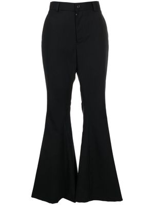 Noir Kei Ninomiya high-waist flared trousers - Black